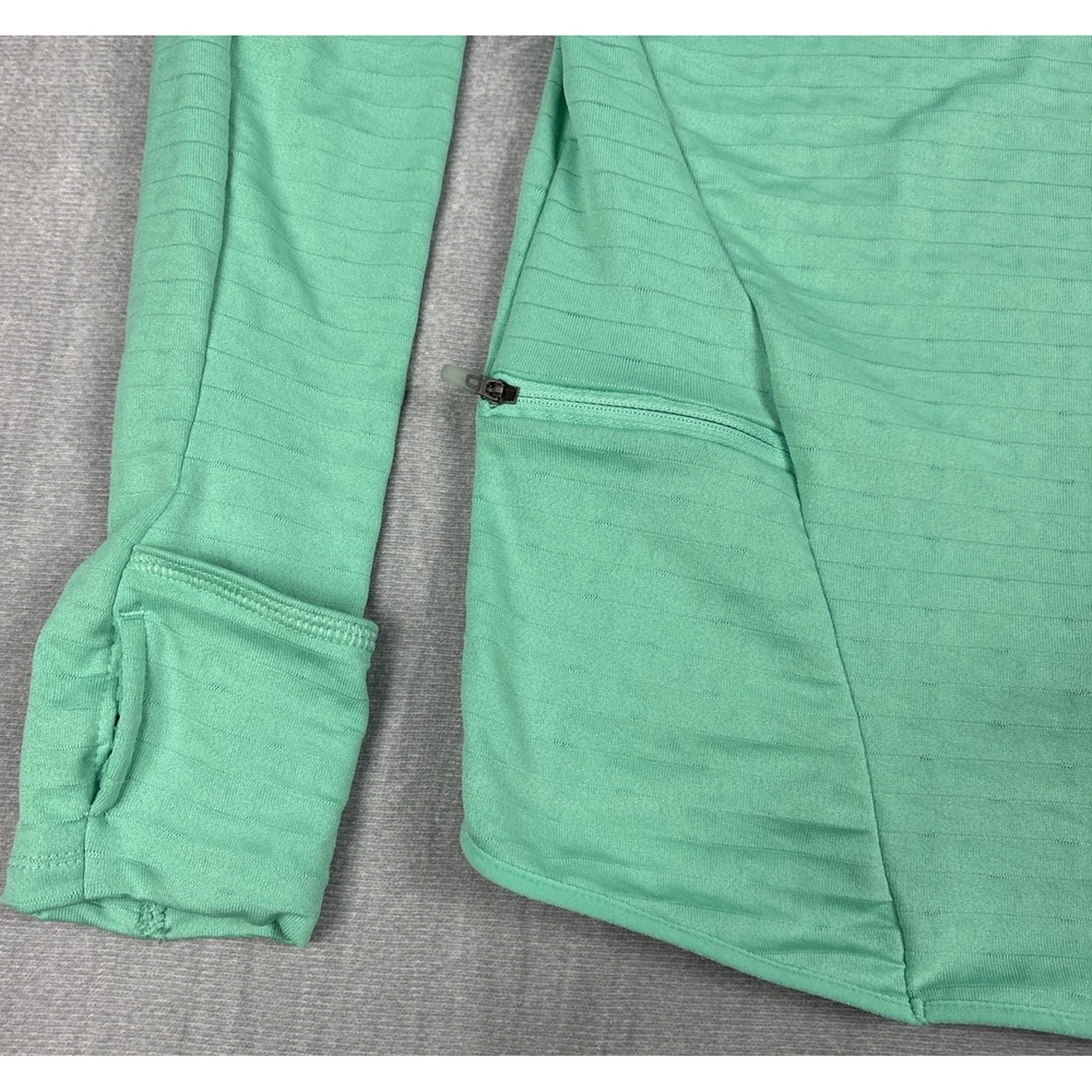 Nike Therma-FIT Running Pullover Womens Small Mint Green 1/4 Zip Long Sleeve - Picture 9 of 10